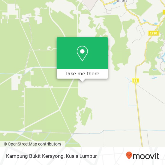 Kampung Bukit Kerayong map