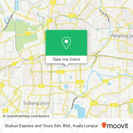 Skybus Express and Tours Sdn. Bhd. map