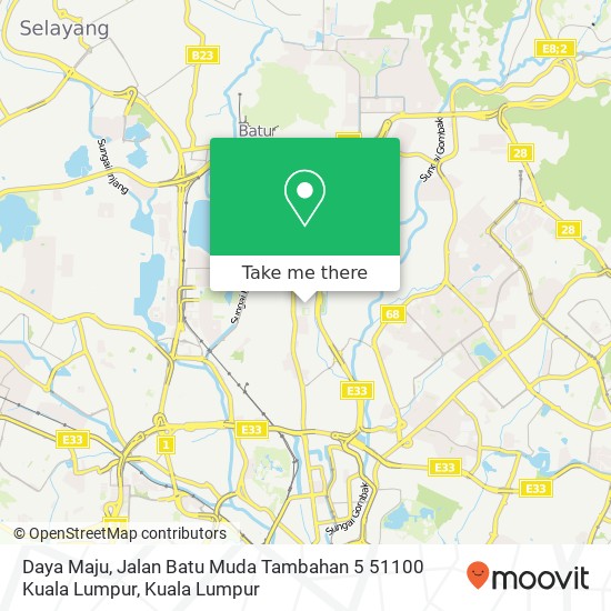 Peta Daya Maju, Jalan Batu Muda Tambahan 5 51100 Kuala Lumpur