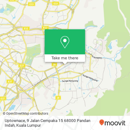 Uptownace, 9 Jalan Cempaka 15 68000 Pandan Indah map