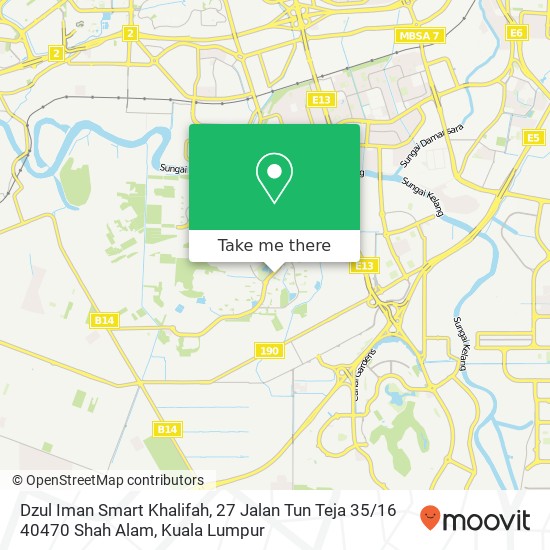 Dzul Iman Smart Khalifah, 27 Jalan Tun Teja 35 / 16 40470 Shah Alam map