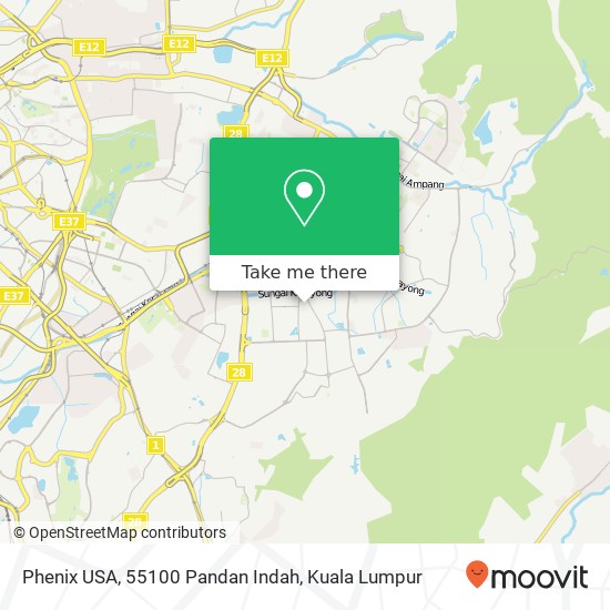 Phenix USA, 55100 Pandan Indah map