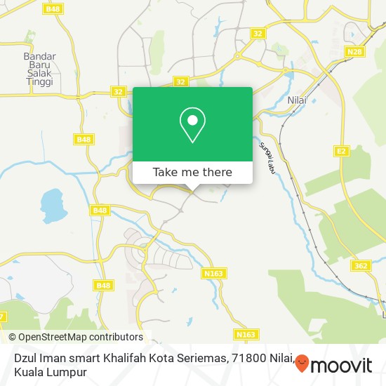 Dzul Iman smart Khalifah Kota Seriemas, 71800 Nilai map