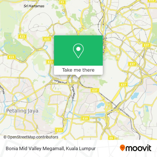 Bonia Mid Valley Megamall map