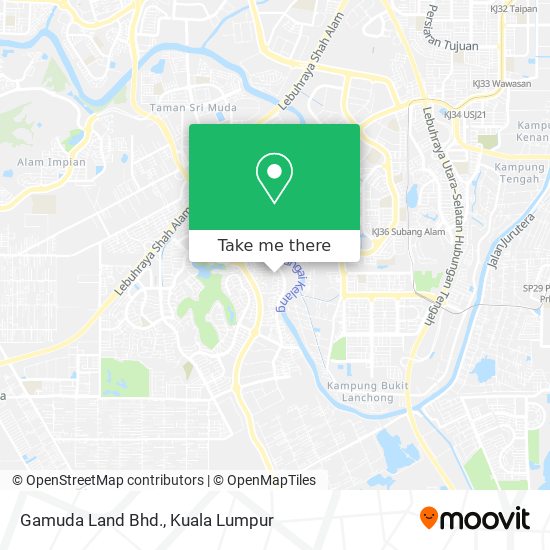 Gamuda Land Bhd. map