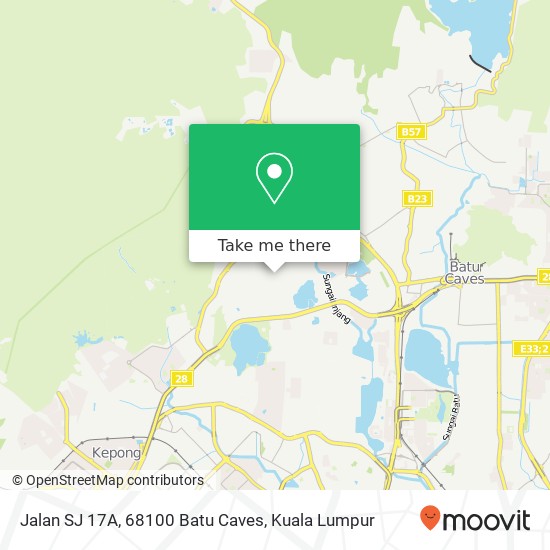 Jalan SJ 17A, 68100 Batu Caves map