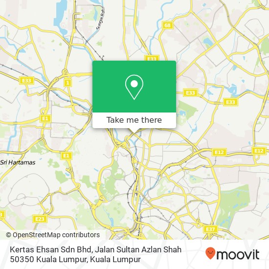 Peta Kertas Ehsan Sdn Bhd, Jalan Sultan Azlan Shah 50350 Kuala Lumpur