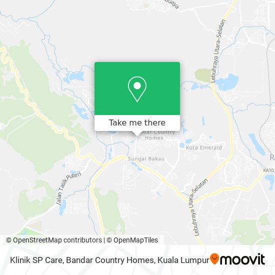 Klinik SP Care, Bandar Country Homes map
