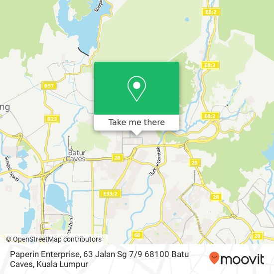 Peta Paperin Enterprise, 63 Jalan Sg 7 / 9 68100 Batu Caves