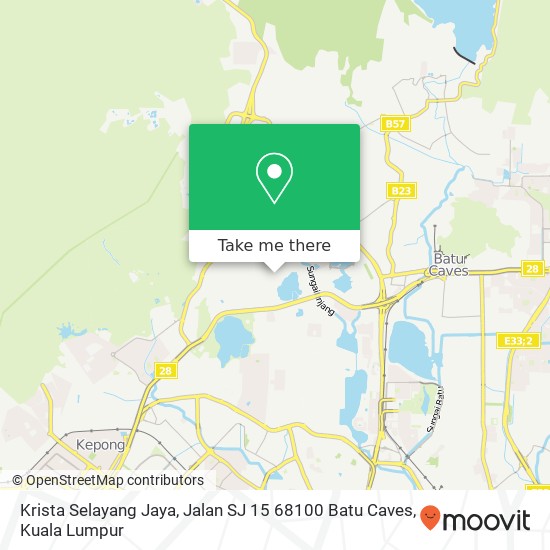 Krista Selayang Jaya, Jalan SJ 15 68100 Batu Caves map