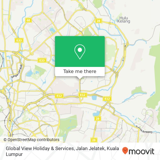 Global View Holiday & Services, Jalan Jelatek map