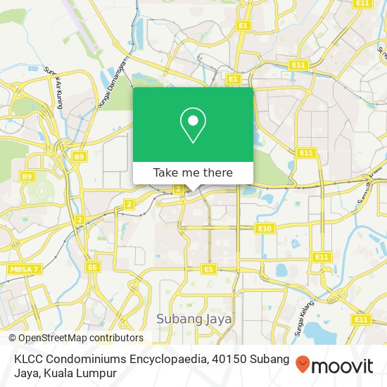 KLCC Condominiums Encyclopaedia, 40150 Subang Jaya map