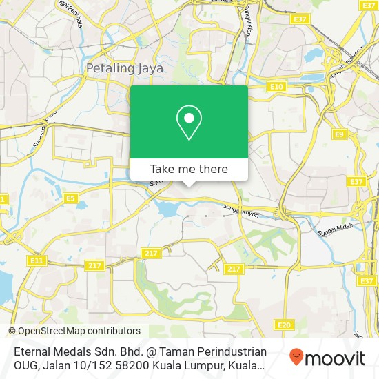 Eternal Medals Sdn. Bhd. @ Taman Perindustrian OUG, Jalan 10 / 152 58200 Kuala Lumpur map