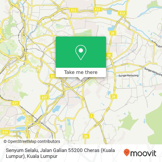 Peta Senyum Selalu, Jalan Galian 55200 Cheras (Kuala Lumpur)