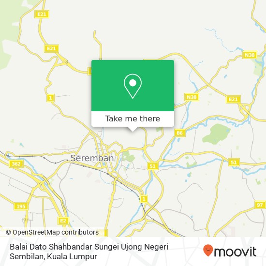 Balai Dato Shahbandar Sungei Ujong Negeri Sembilan map