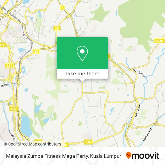 Malaysia Zumba Fitness Mega Party map