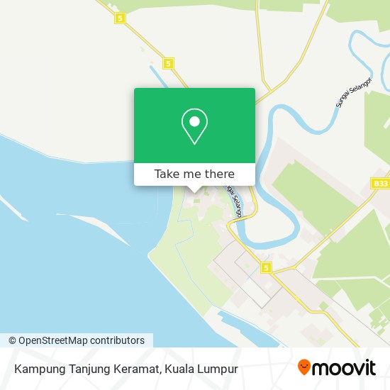 Peta Kampung Tanjung Keramat