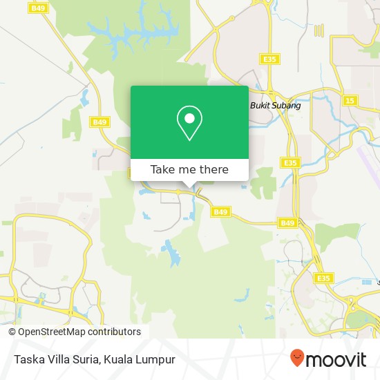 Peta Taska Villa Suria, Jalan Pulau Angsa U10 / 49 40150 Shah Alam