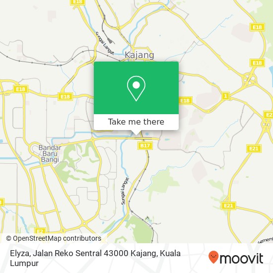 Elyza, Jalan Reko Sentral 43000 Kajang map