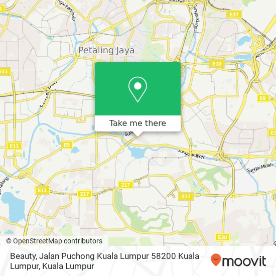 Beauty, Jalan Puchong Kuala Lumpur 58200 Kuala Lumpur map