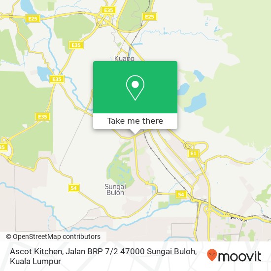 Ascot Kitchen, Jalan BRP 7 / 2 47000 Sungai Buloh map