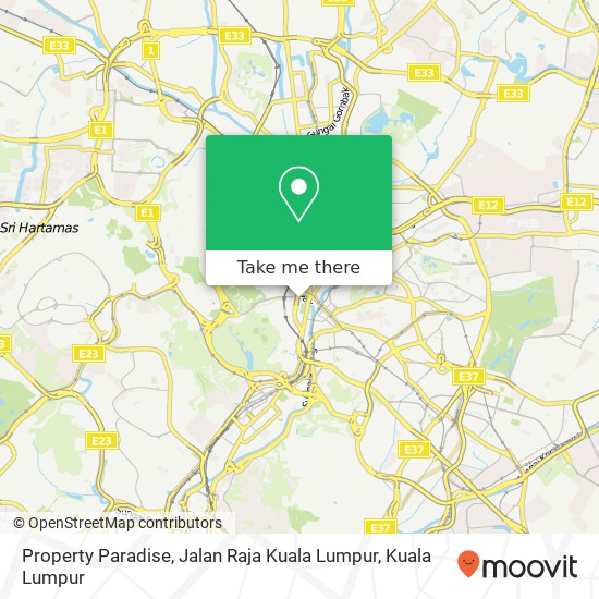 Property Paradise, Jalan Raja Kuala Lumpur map