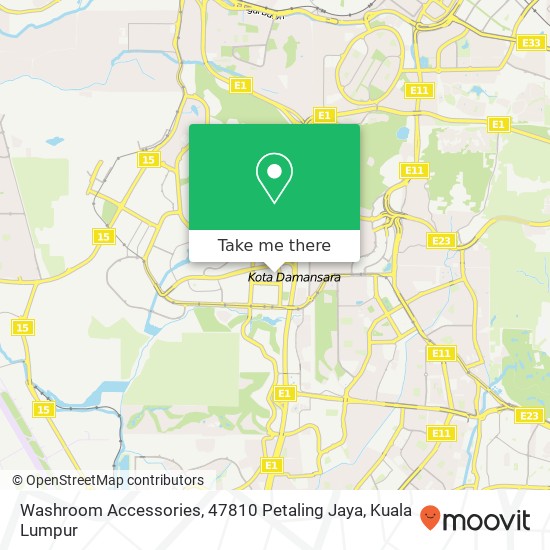 Washroom Accessories, 47810 Petaling Jaya map