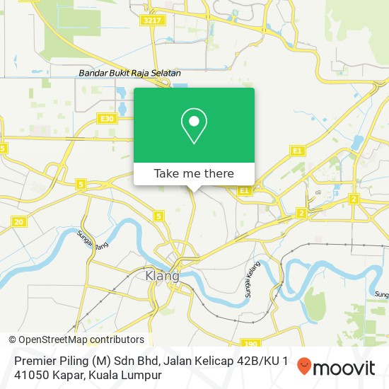 Premier Piling (M) Sdn Bhd, Jalan Kelicap 42B / KU 1 41050 Kapar map