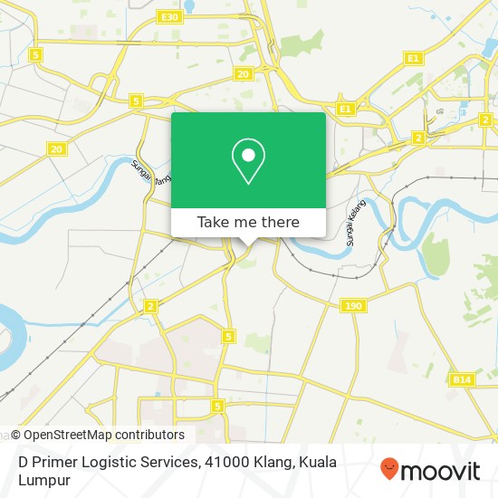 D Primer Logistic Services, 41000 Klang map