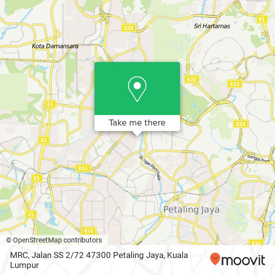 MRC, Jalan SS 2 / 72 47300 Petaling Jaya map