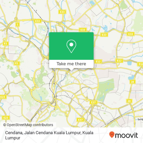 Cendana, Jalan Cendana Kuala Lumpur map