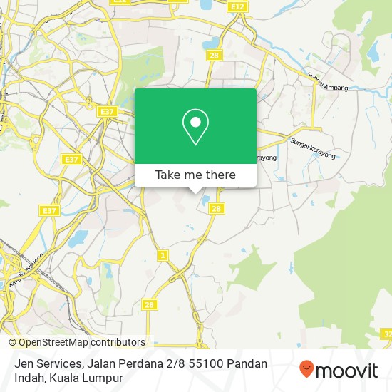 Jen Services, Jalan Perdana 2 / 8 55100 Pandan Indah map