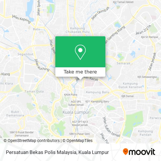 Persatuan Bekas Polis Malaysia map