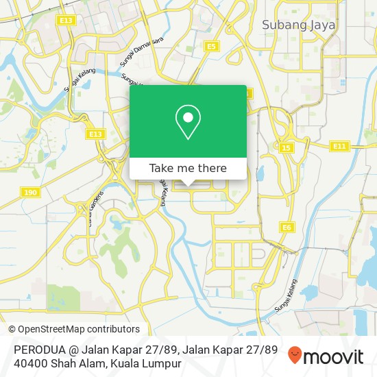 PERODUA @ Jalan Kapar 27 / 89, Jalan Kapar 27 / 89 40400 Shah Alam map