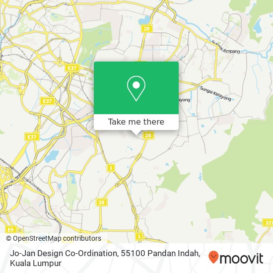 Jo-Jan Design Co-Ordination, 55100 Pandan Indah map