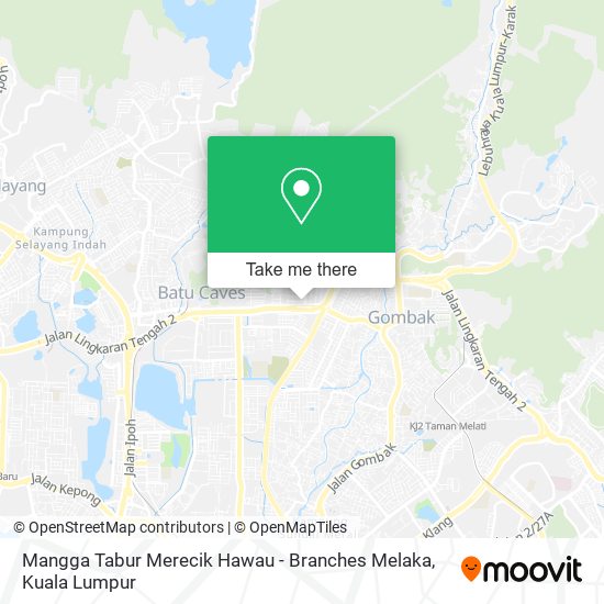 Mangga Tabur Merecik Hawau - Branches Melaka map