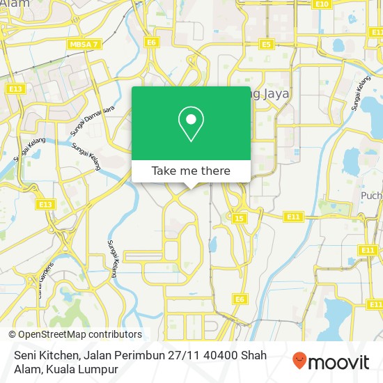 Seni Kitchen, Jalan Perimbun 27 / 11 40400 Shah Alam map