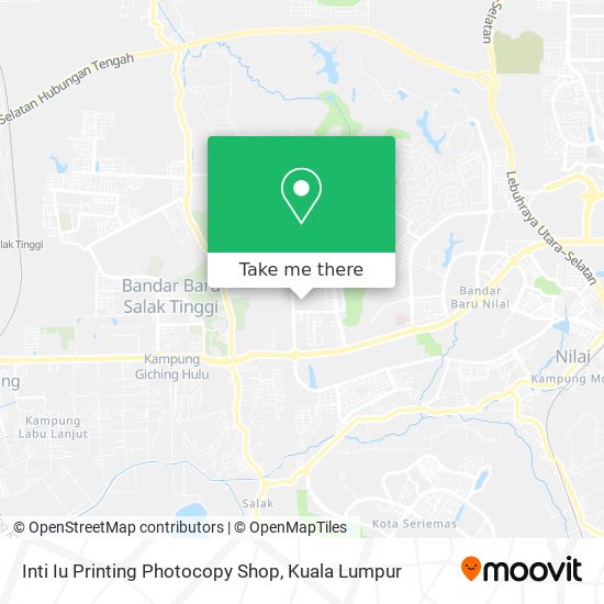 Peta Inti Iu Printing Photocopy Shop