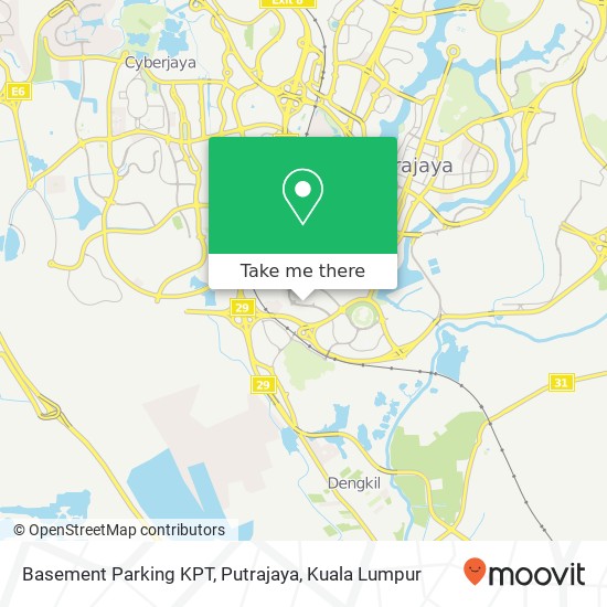 Basement Parking KPT, Putrajaya map
