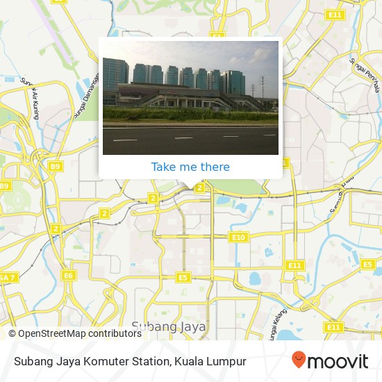 Subang Jaya Komuter Station map