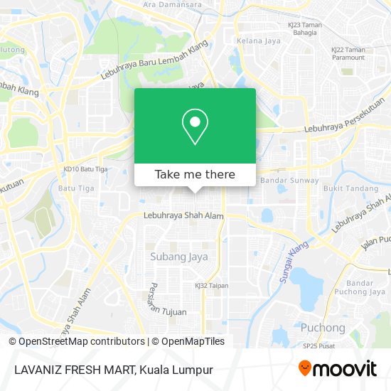 LAVANIZ FRESH MART map