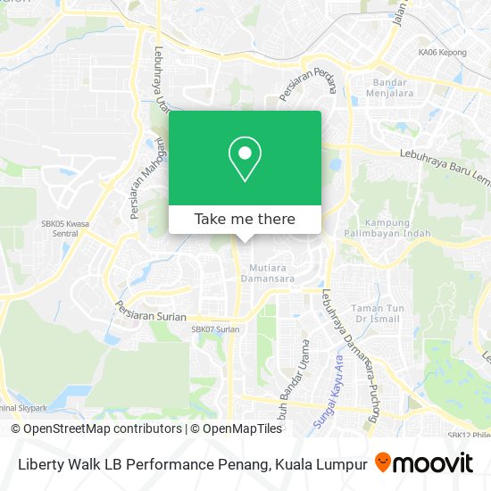 Liberty Walk LB Performance Penang map