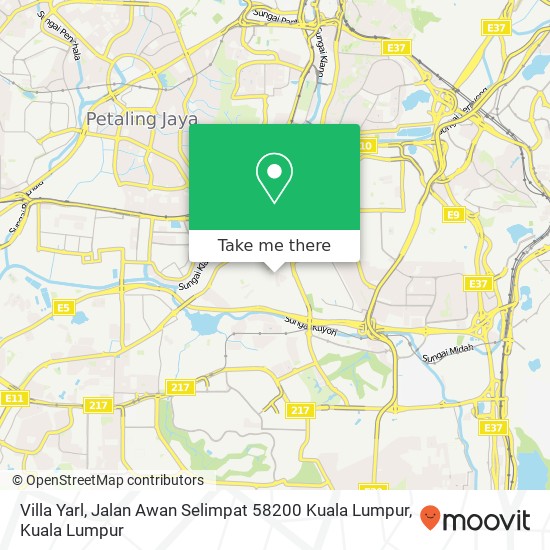 Villa Yarl, Jalan Awan Selimpat 58200 Kuala Lumpur map