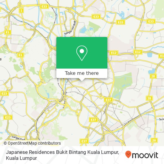 Japanese Residences Bukit Bintang Kuala Lumpur map