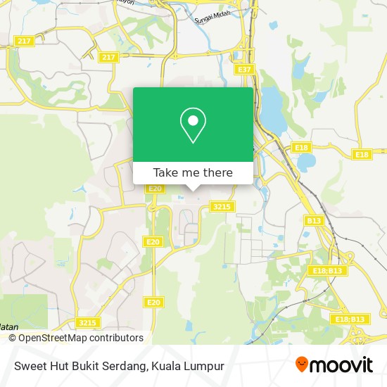 Sweet Hut Bukit Serdang map