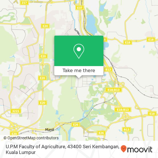 U.P.M Faculty of Agriculture, 43400 Seri Kembangan map