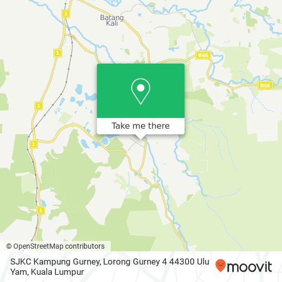 SJKC Kampung Gurney, Lorong Gurney 4 44300 Ulu Yam map