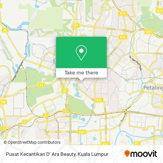 Pusat Kecantikan D' Ara Beauty map