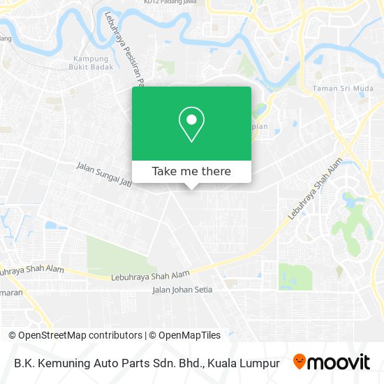 B.K. Kemuning Auto Parts Sdn. Bhd. map