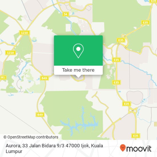 Peta Aurora, 33 Jalan Bidara 9 / 3 47000 Ijok